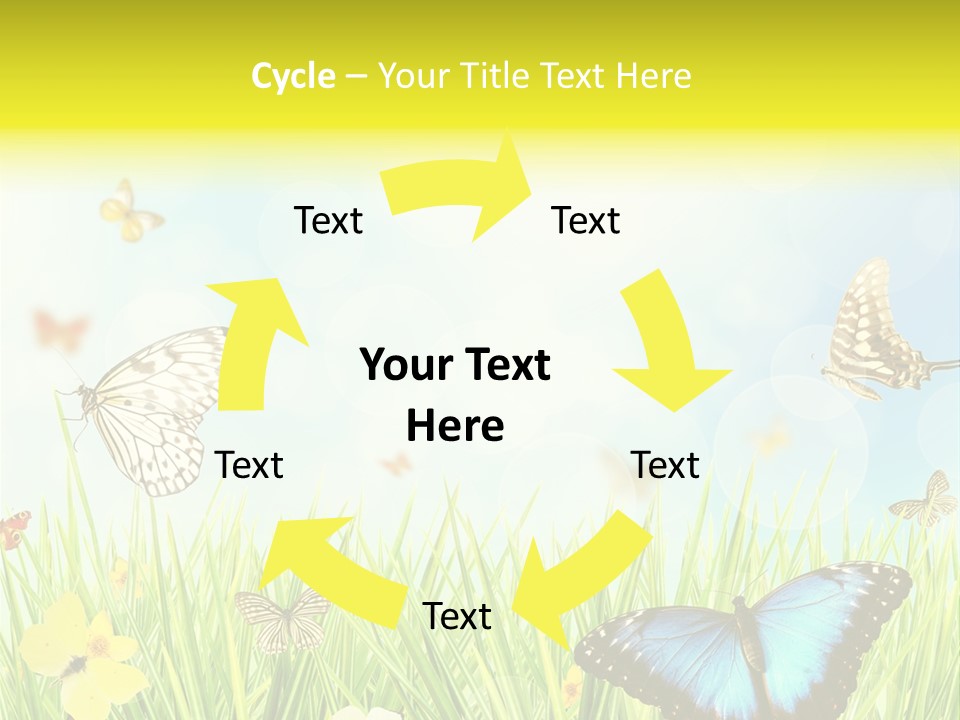 Beautiful Flora Pure PowerPoint Template
