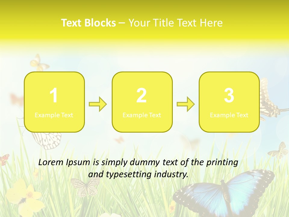 Beautiful Flora Pure PowerPoint Template