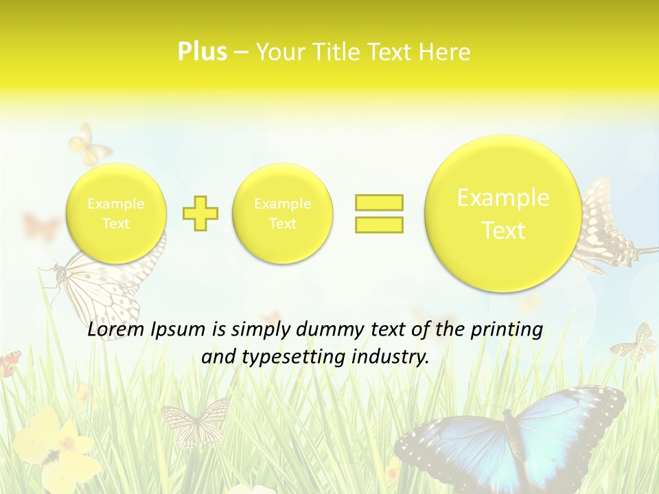 Beautiful Flora Pure PowerPoint Template
