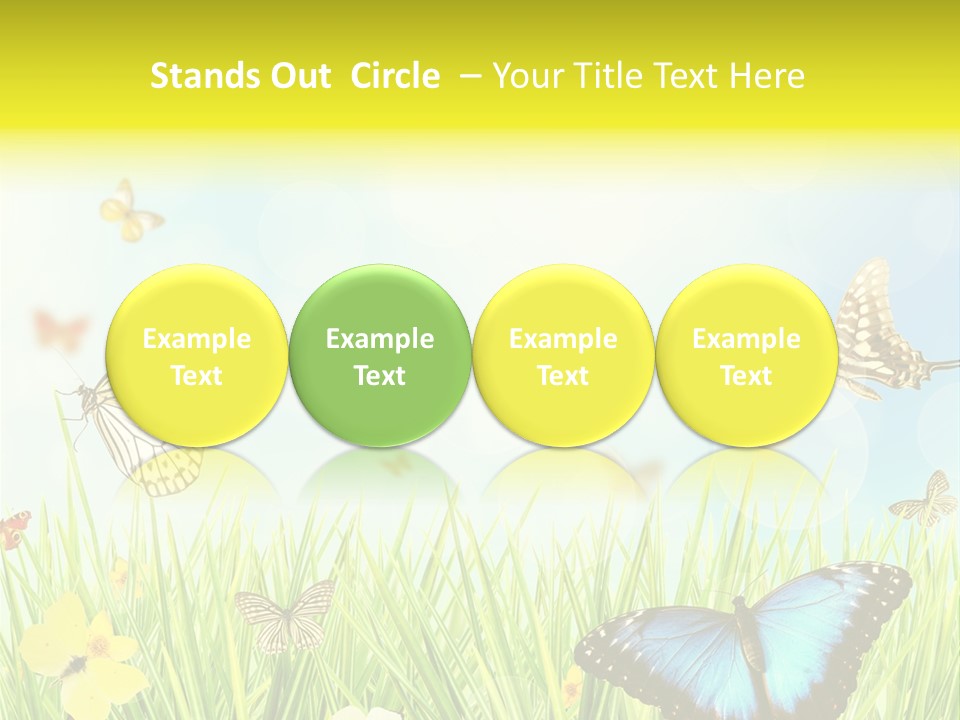 Beautiful Flora Pure PowerPoint Template