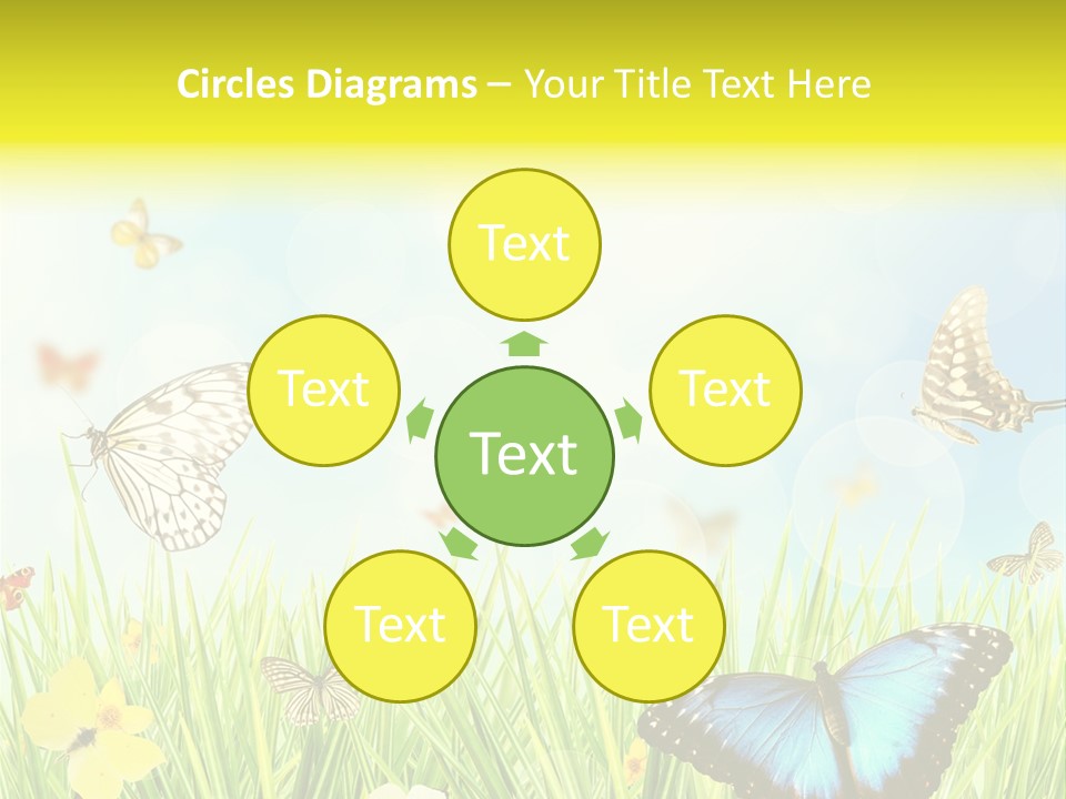 Beautiful Flora Pure PowerPoint Template