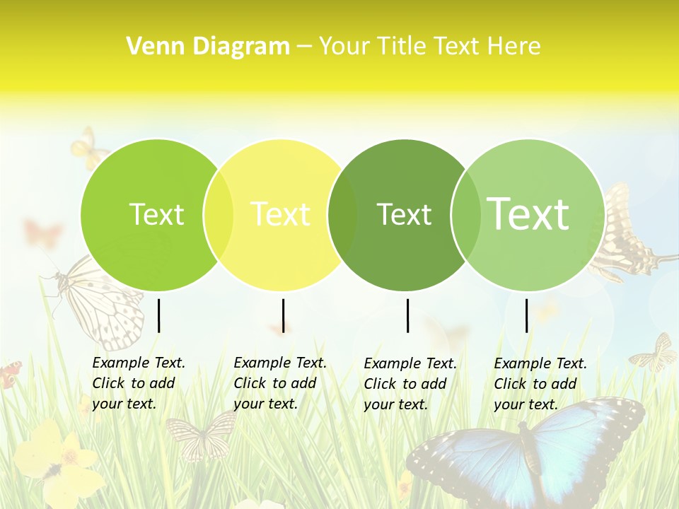 Beautiful Flora Pure PowerPoint Template