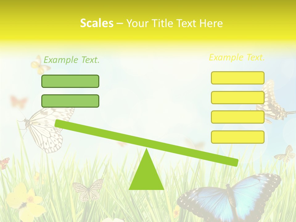Beautiful Flora Pure PowerPoint Template