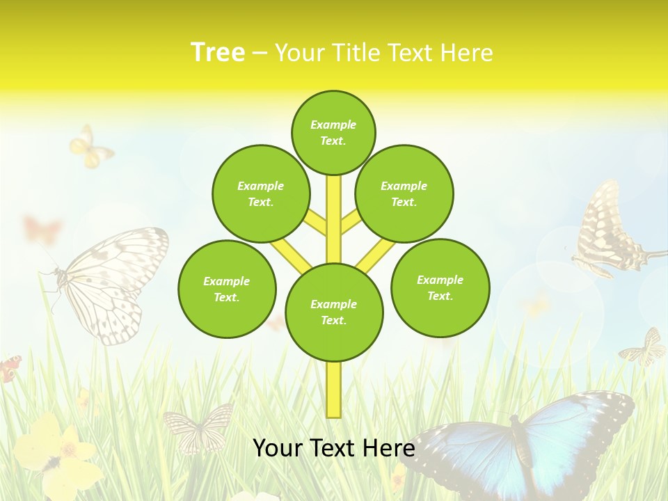 Beautiful Flora Pure PowerPoint Template