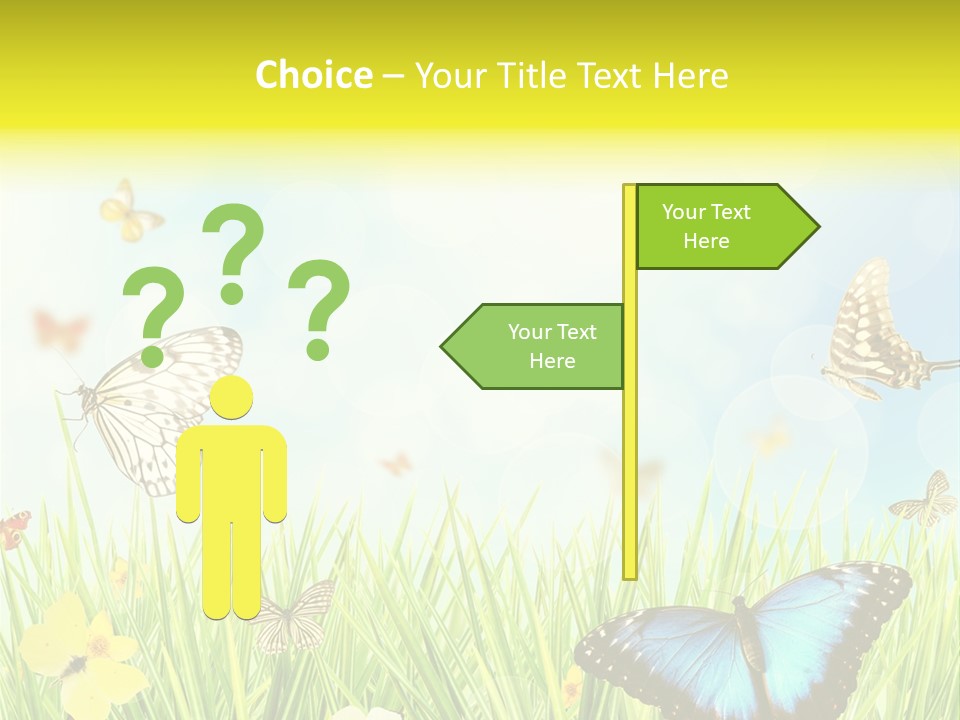 Beautiful Flora Pure PowerPoint Template