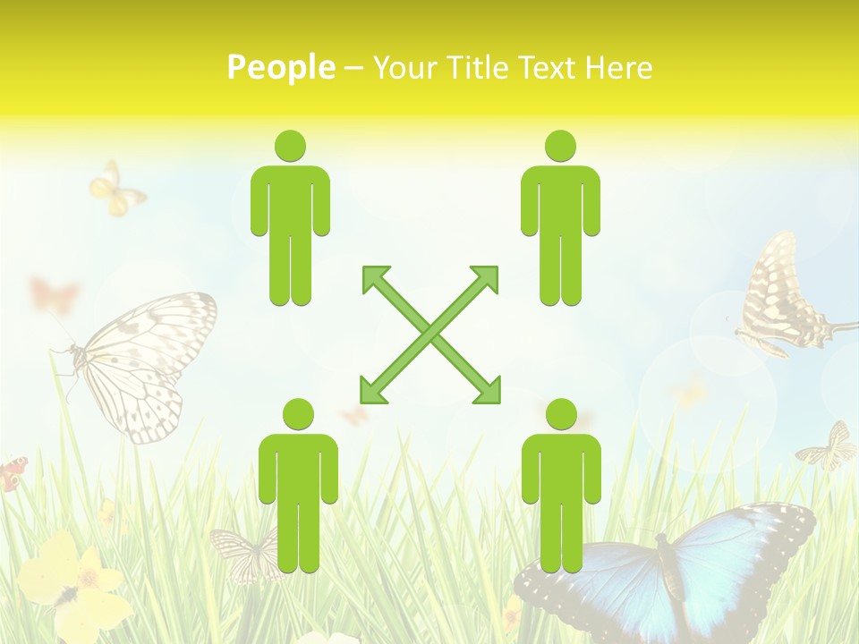 Beautiful Flora Pure PowerPoint Template