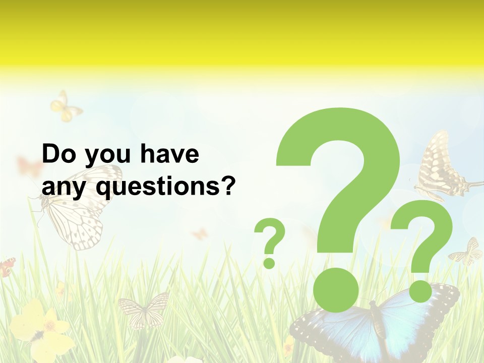 Beautiful Flora Pure PowerPoint Template