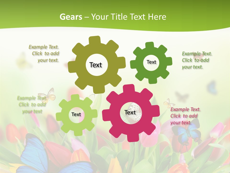 March Animal April Beauty Bloom Blossom Blur Bouquet Butterfly Butterfly PowerPoint Template