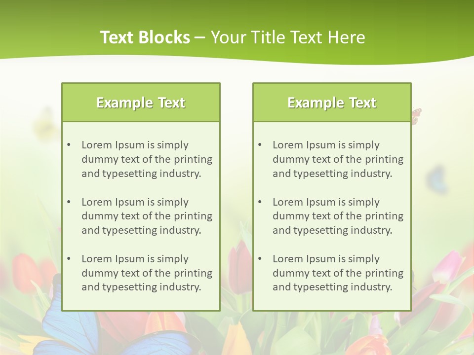 March Animal April Beauty Bloom Blossom Blur Bouquet Butterfly Butterfly PowerPoint Template