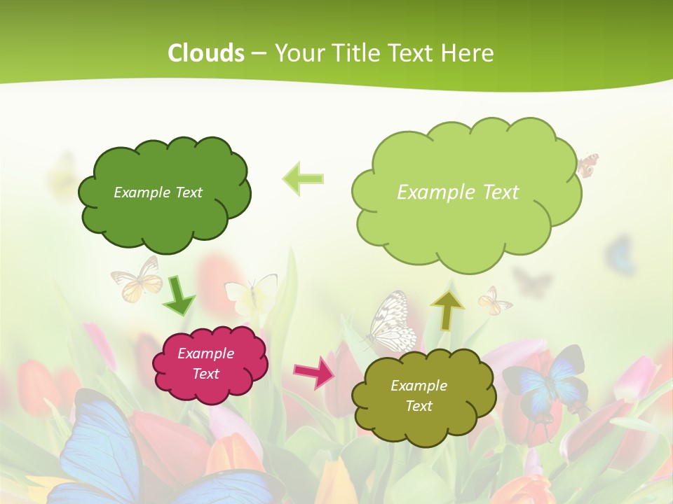 March Animal April Beauty Bloom Blossom Blur Bouquet Butterfly Butterfly PowerPoint Template