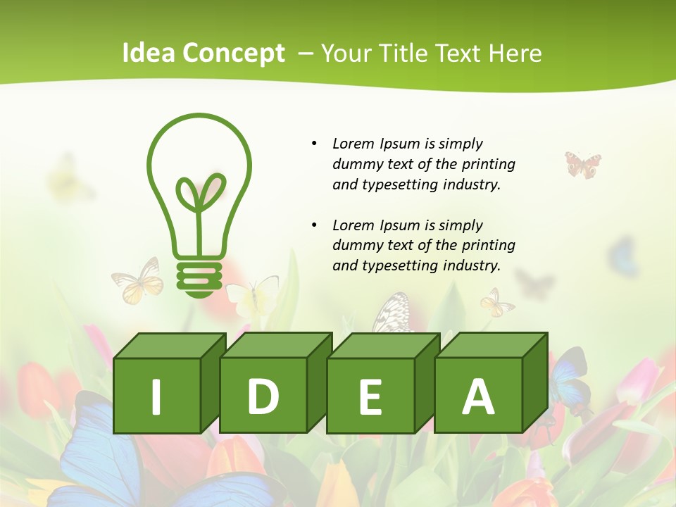 March Animal April Beauty Bloom Blossom Blur Bouquet Butterfly Butterfly PowerPoint Template