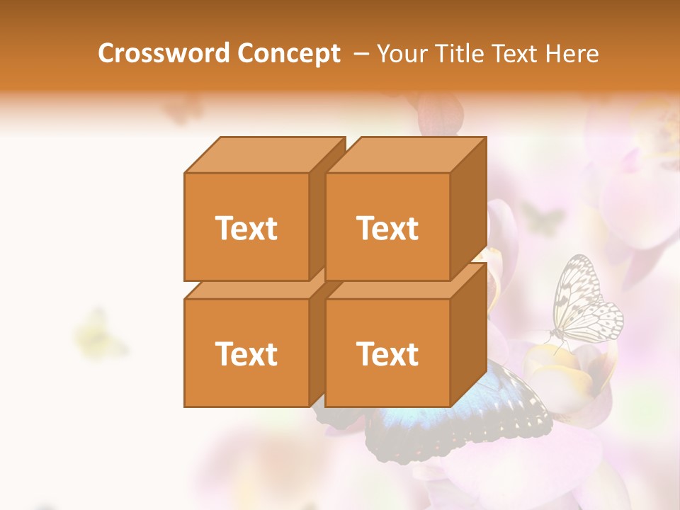 Phalaenopsis Border Vibrant PowerPoint Template