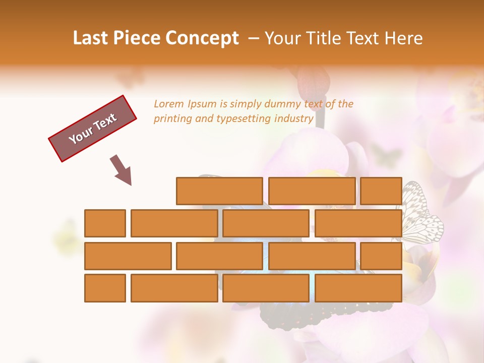 Phalaenopsis Border Vibrant PowerPoint Template