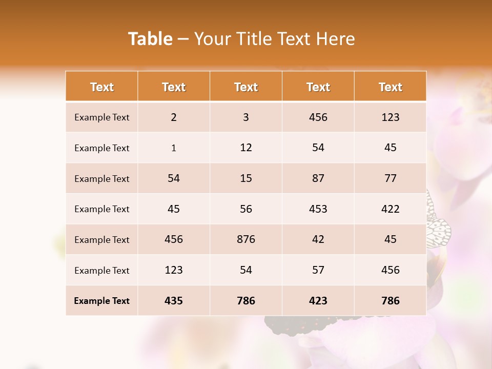 Phalaenopsis Border Vibrant PowerPoint Template