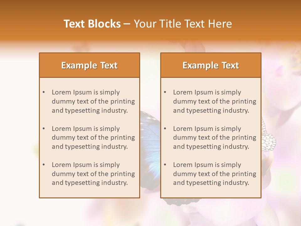 Phalaenopsis Border Vibrant PowerPoint Template