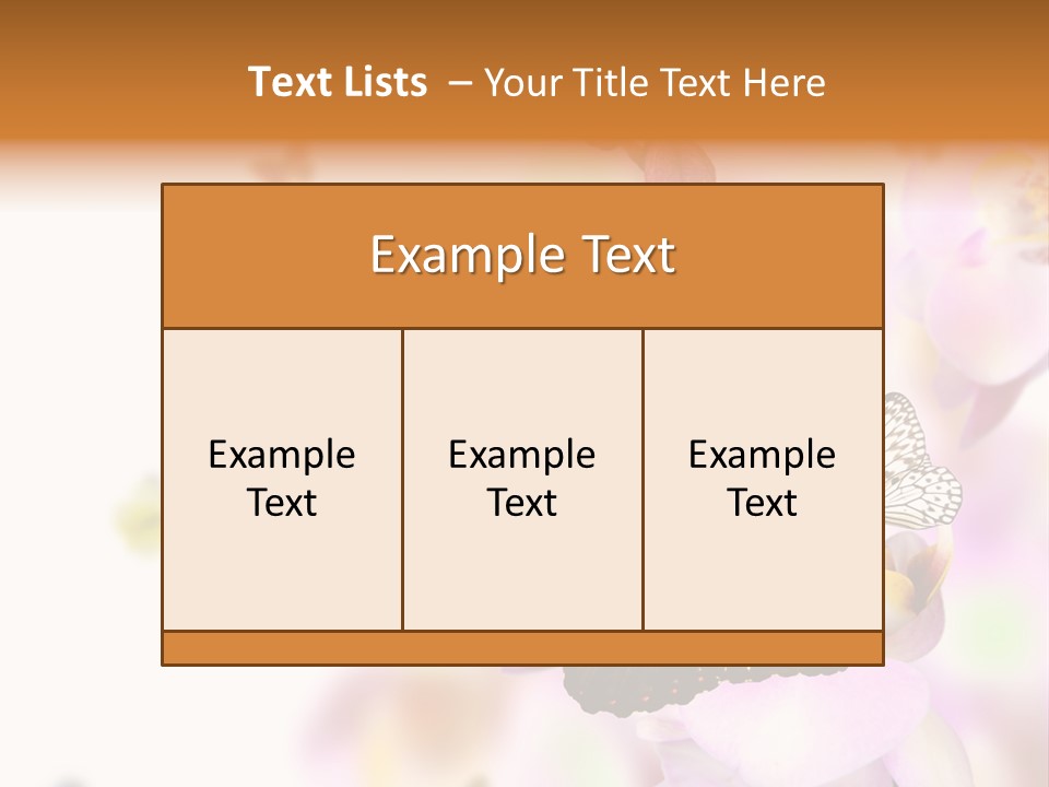 Phalaenopsis Border Vibrant PowerPoint Template