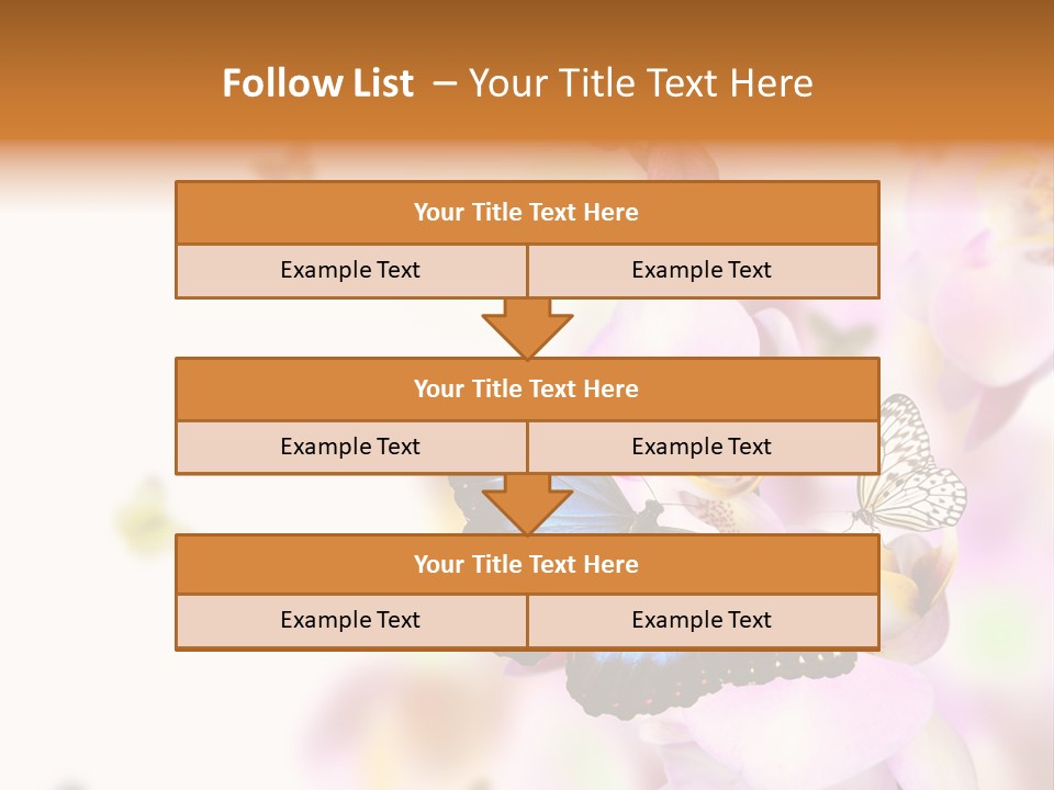 Phalaenopsis Border Vibrant PowerPoint Template