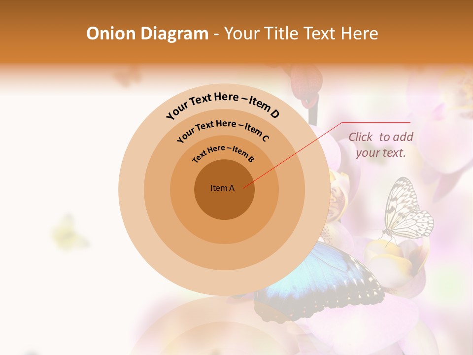 Phalaenopsis Border Vibrant PowerPoint Template