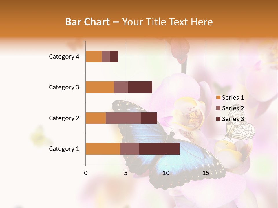 Phalaenopsis Border Vibrant PowerPoint Template