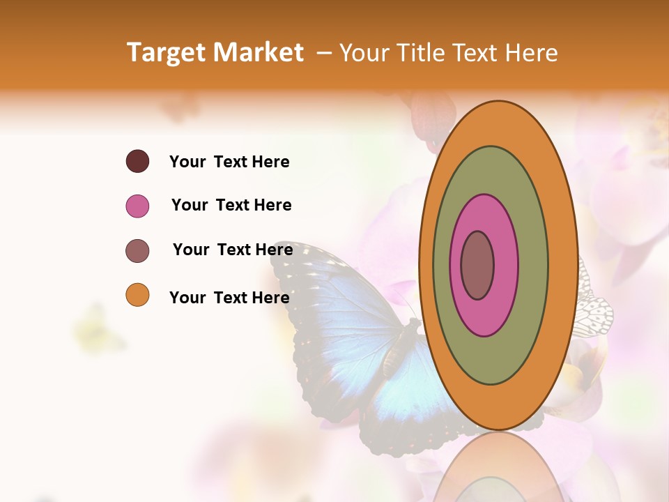 Phalaenopsis Border Vibrant PowerPoint Template