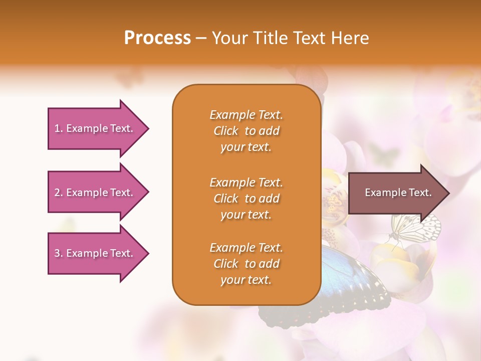 Phalaenopsis Border Vibrant PowerPoint Template