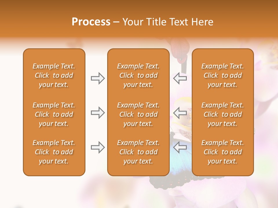 Phalaenopsis Border Vibrant PowerPoint Template
