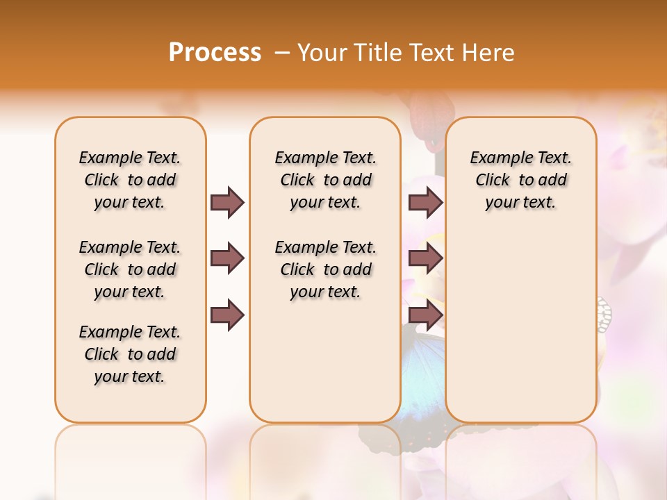 Phalaenopsis Border Vibrant PowerPoint Template