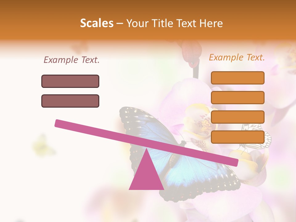 Phalaenopsis Border Vibrant PowerPoint Template
