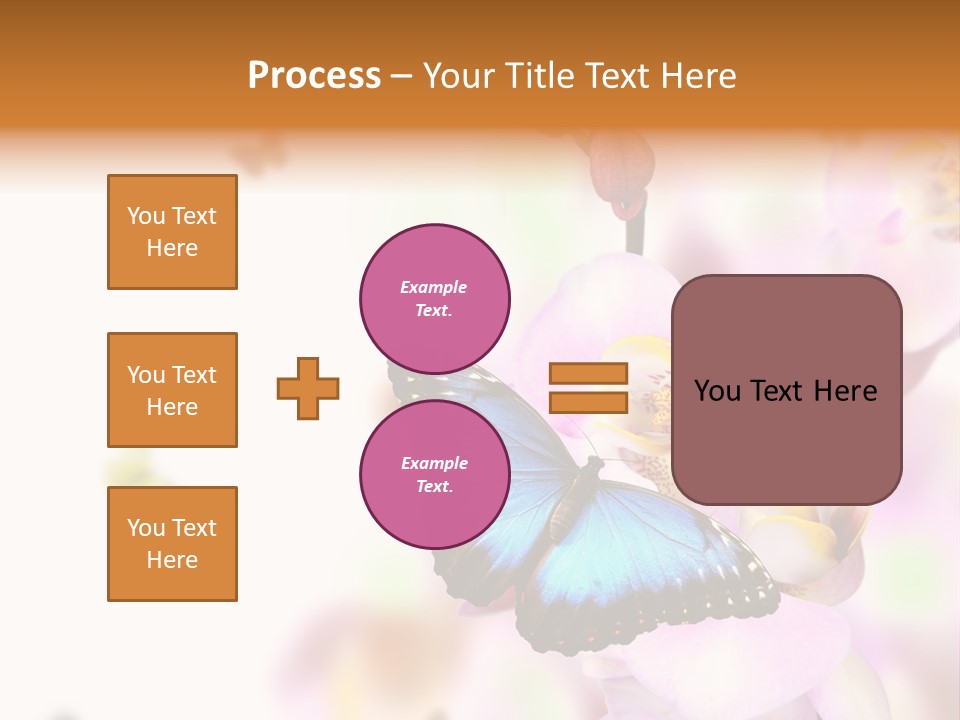 Phalaenopsis Border Vibrant PowerPoint Template