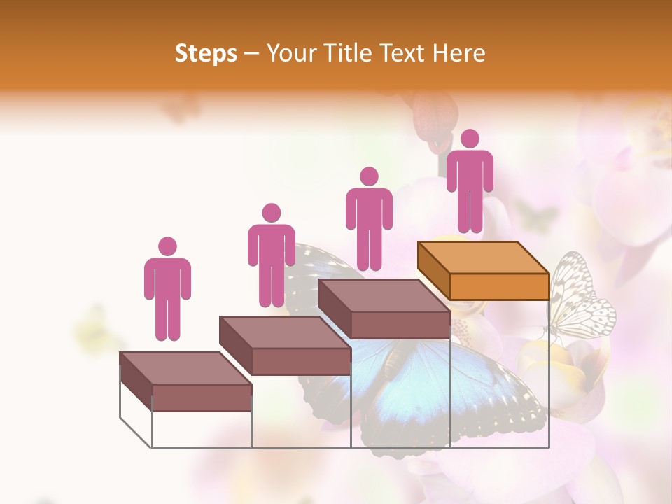 Phalaenopsis Border Vibrant PowerPoint Template