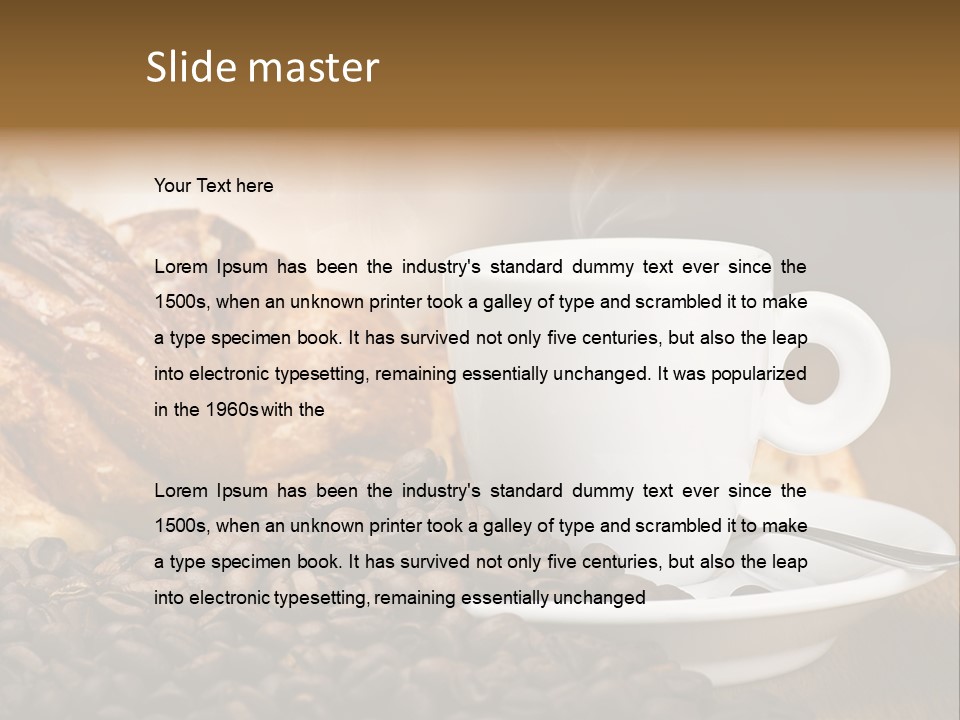 Art Close Up Croissants PowerPoint Template