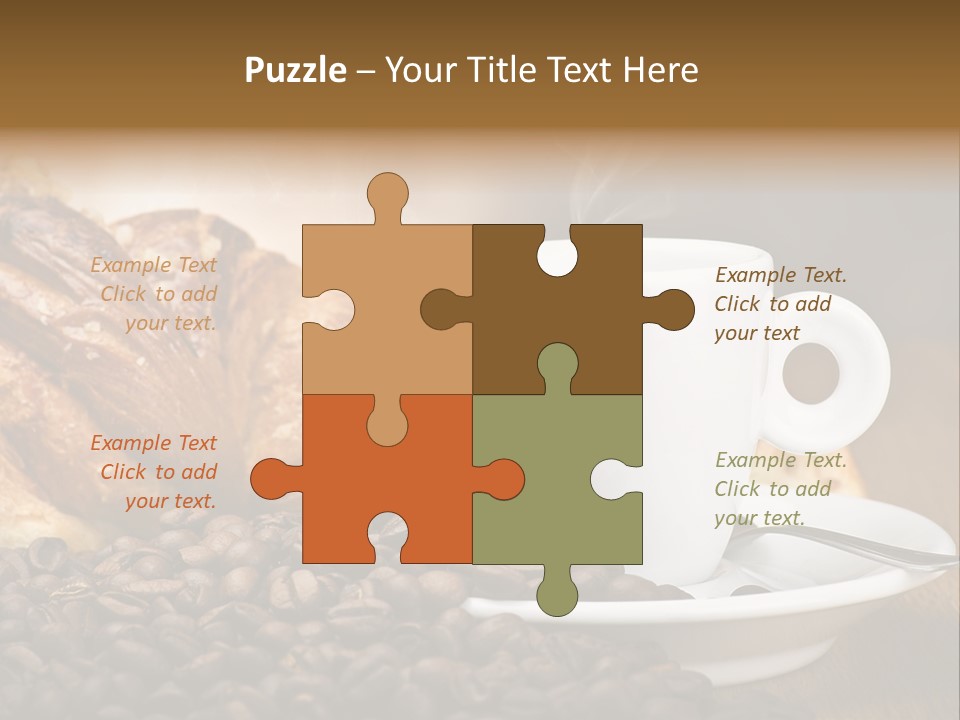 Art Close Up Croissants PowerPoint Template