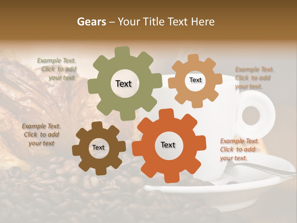 Art Close Up Croissants PowerPoint Template