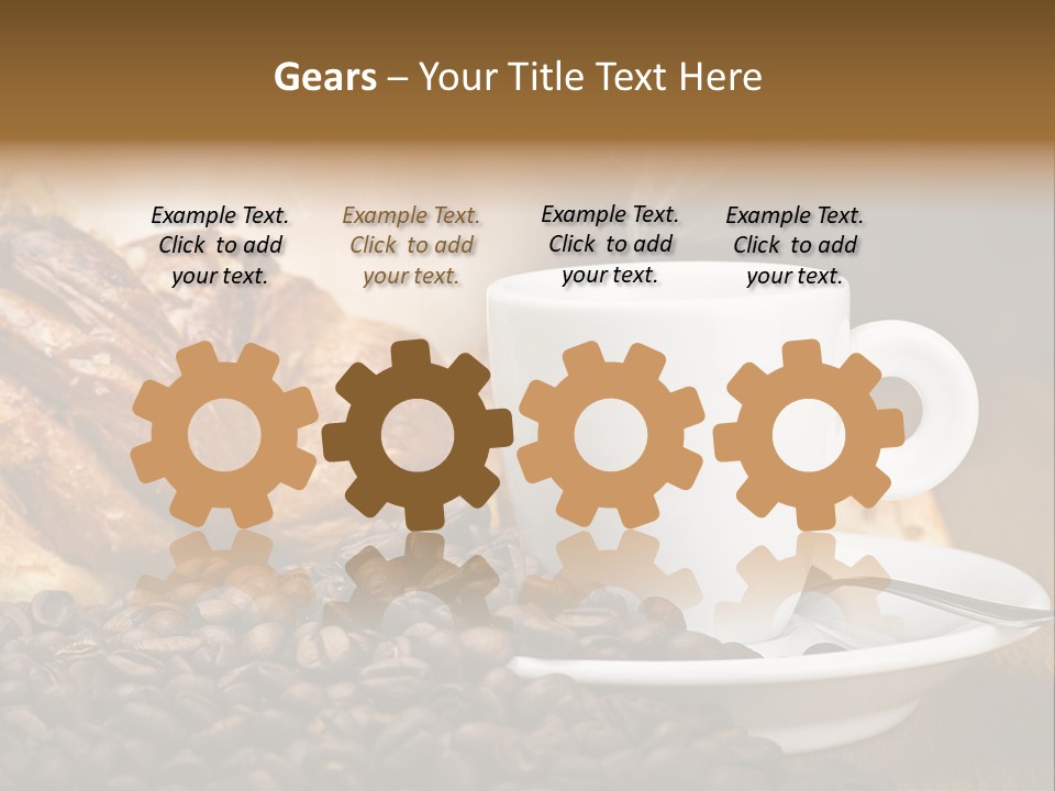 Art Close Up Croissants PowerPoint Template