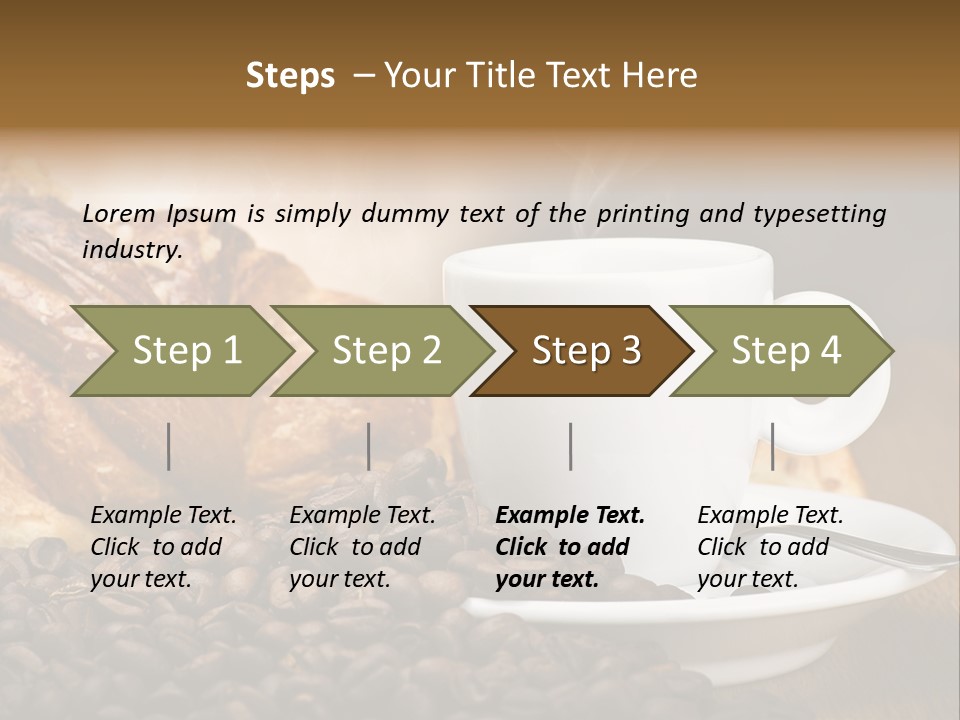Art Close Up Croissants PowerPoint Template