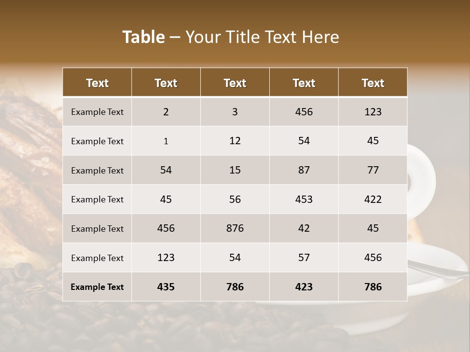 Art Close Up Croissants PowerPoint Template