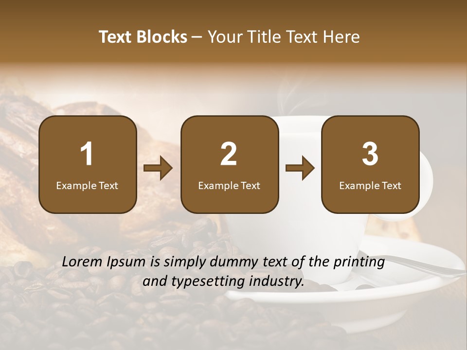 Art Close Up Croissants PowerPoint Template