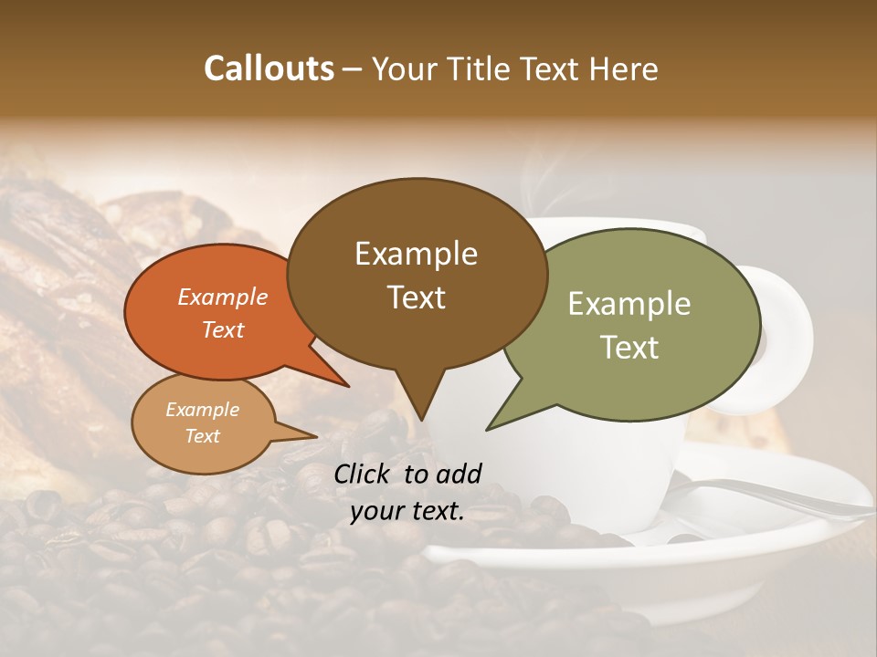 Art Close Up Croissants PowerPoint Template