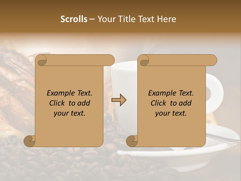 Art Close Up Croissants PowerPoint Template