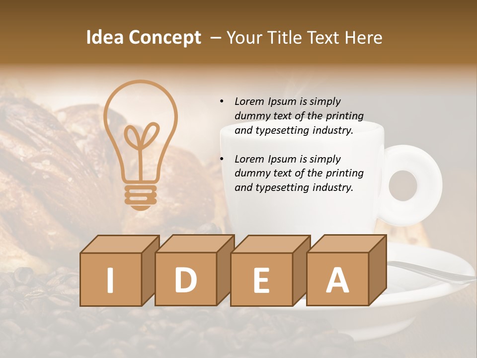 Art Close Up Croissants PowerPoint Template