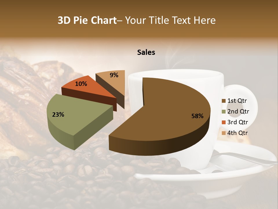 Art Close Up Croissants PowerPoint Template