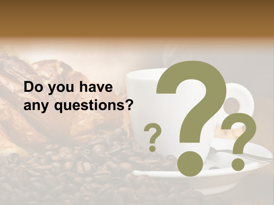 Art Close Up Croissants PowerPoint Template