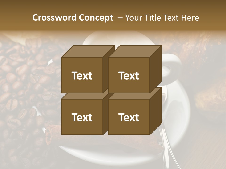 Bars Italian Cappuccino PowerPoint Template