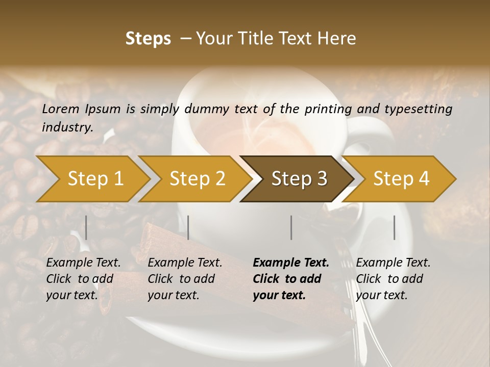 Bars Italian Cappuccino PowerPoint Template