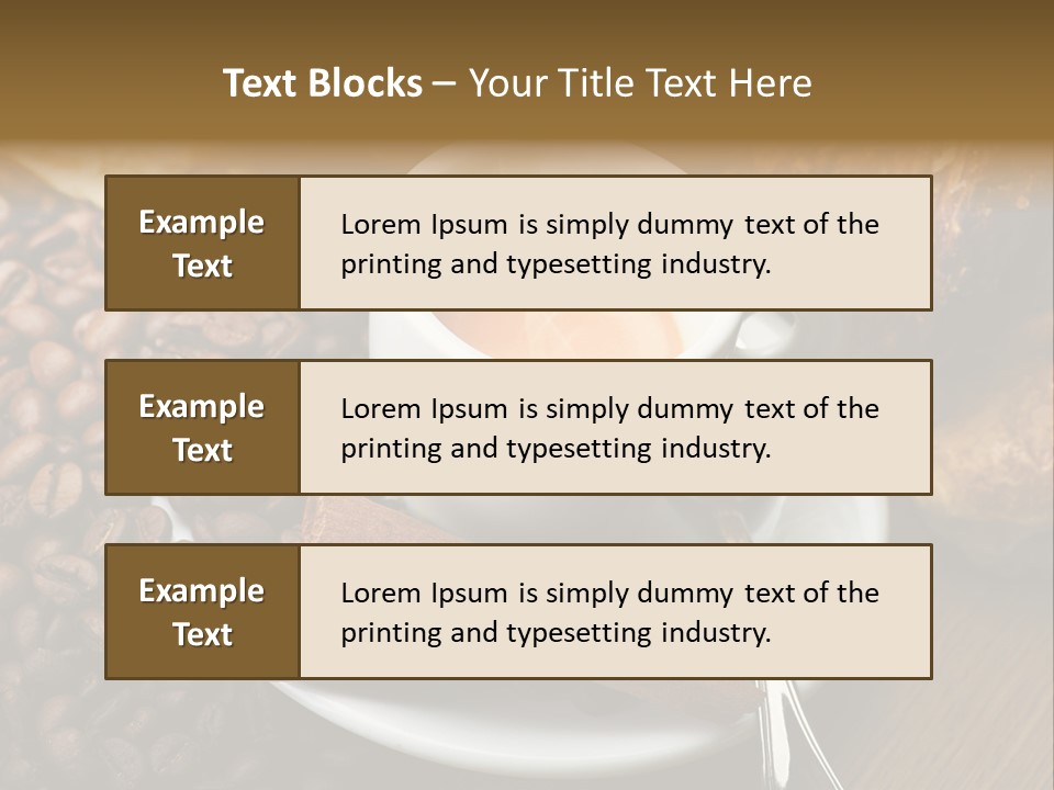 Bars Italian Cappuccino PowerPoint Template