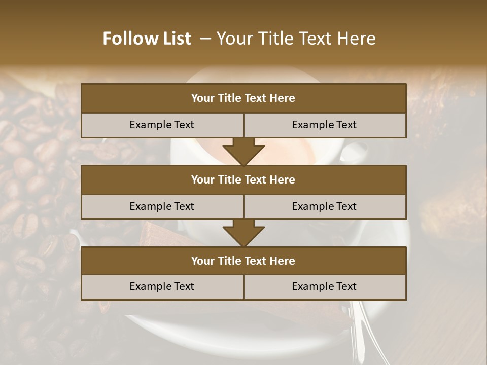 Bars Italian Cappuccino PowerPoint Template