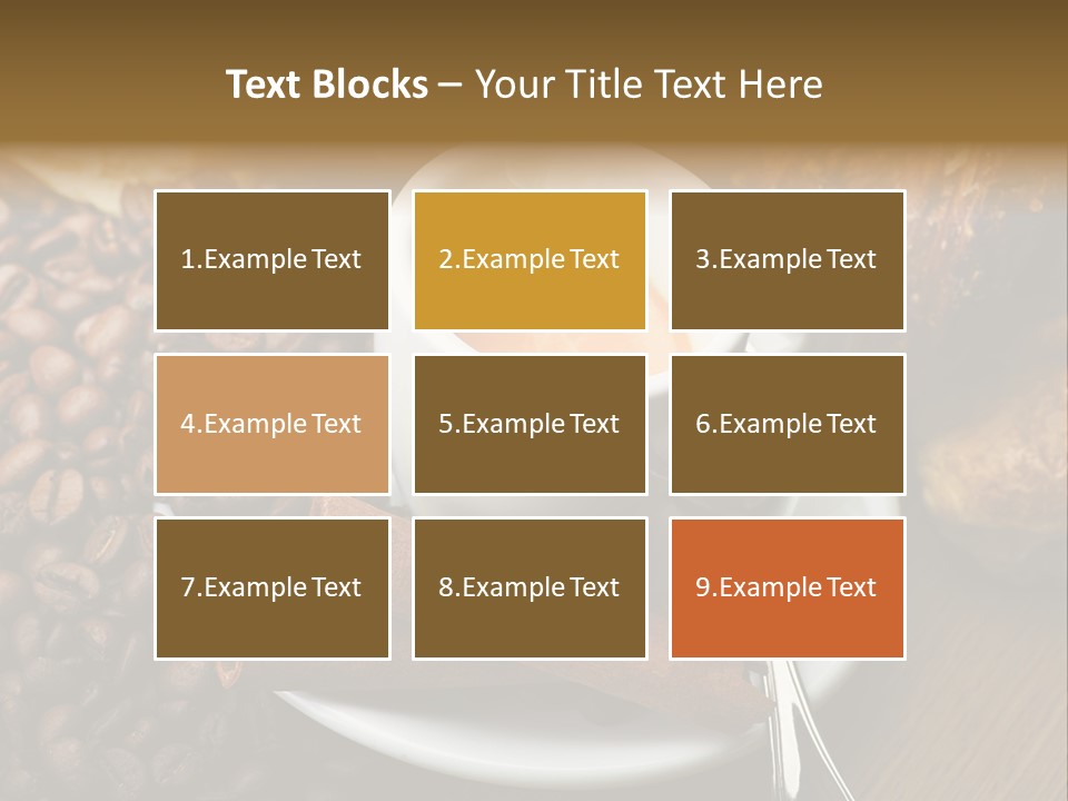 Bars Italian Cappuccino PowerPoint Template