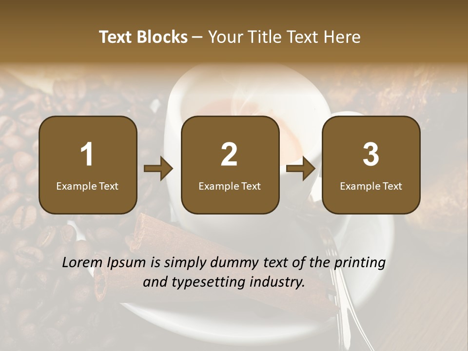 Bars Italian Cappuccino PowerPoint Template