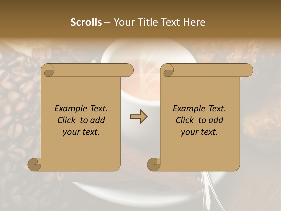 Bars Italian Cappuccino PowerPoint Template