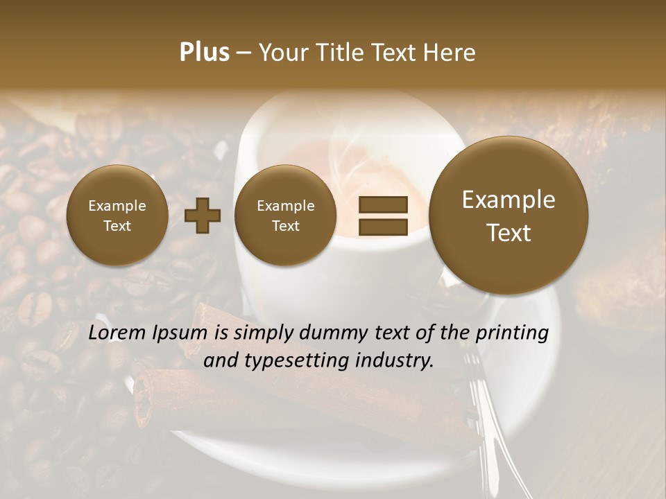 Bars Italian Cappuccino PowerPoint Template
